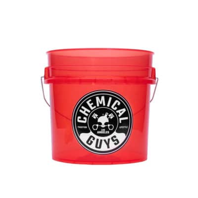 Clear Red Bucket chemical guys